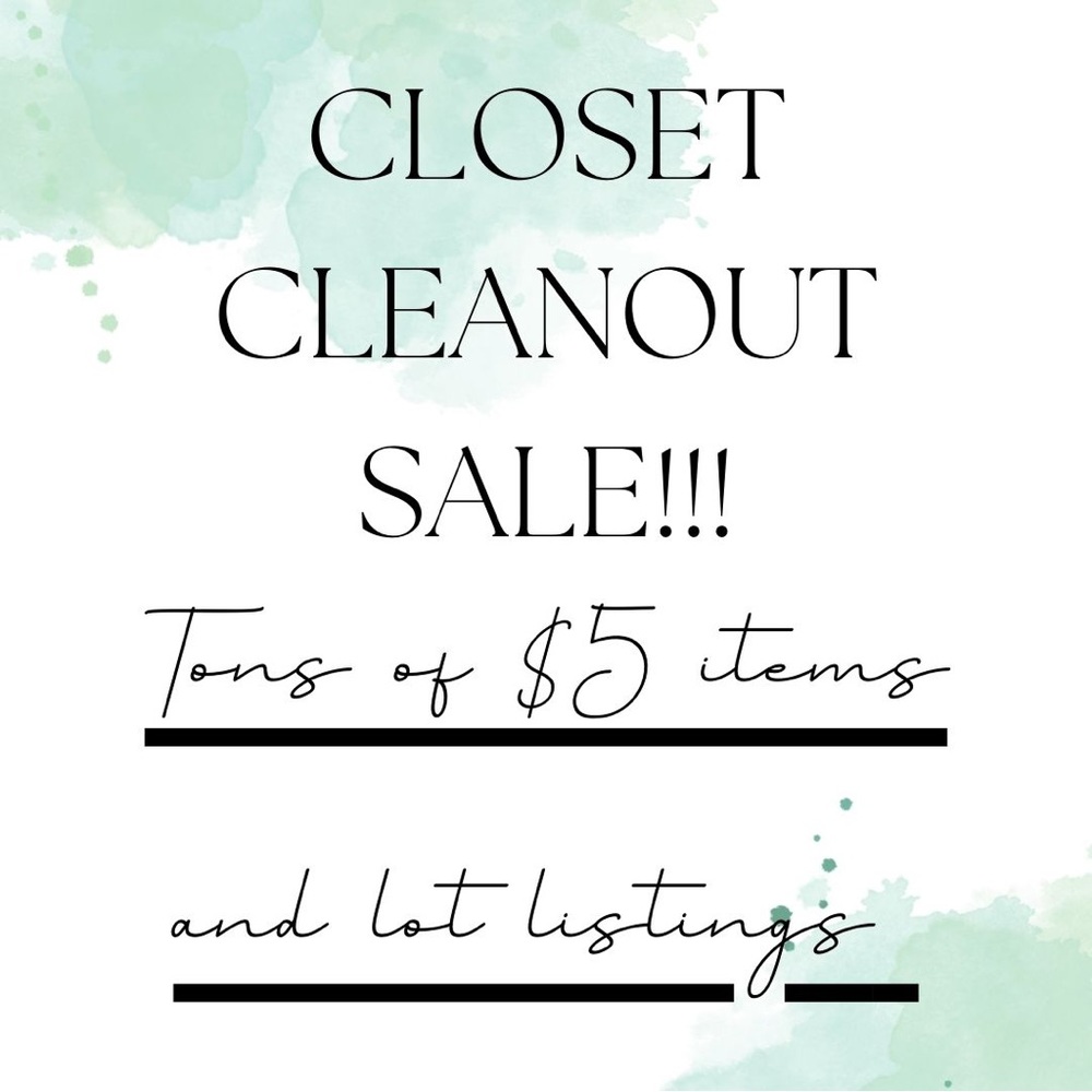 Closet CLEANOUT Sale!!!